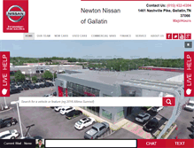 Tablet Screenshot of newtonnissan.com